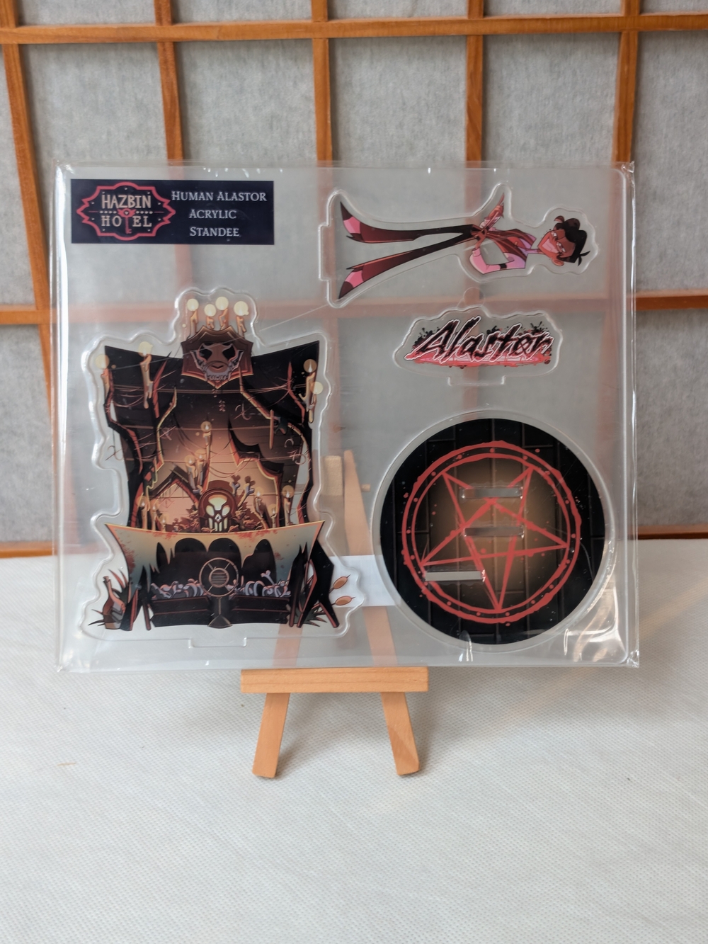 Official Sealed Hazbin Hotel Human Alastor Acrylic Standee Radio Demon NEW